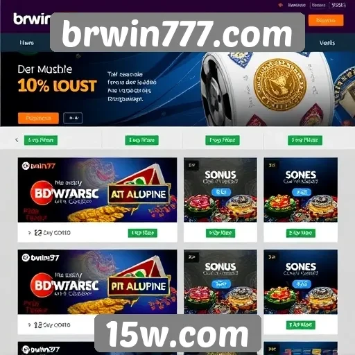 Comparação de bônus e promoções no brwin777