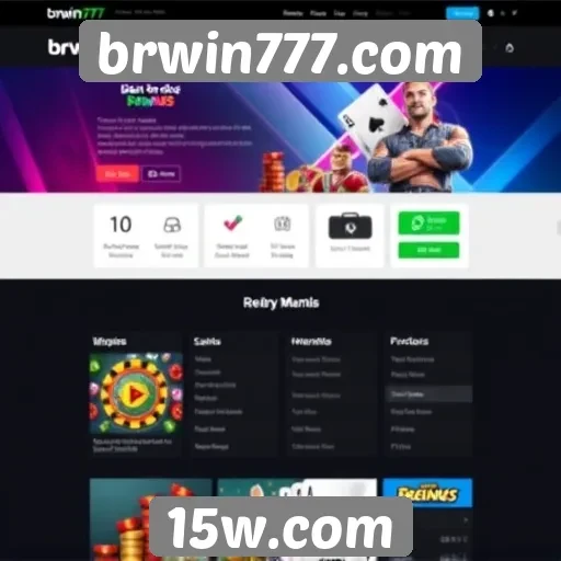 Interface e usabilidade do site brwin777